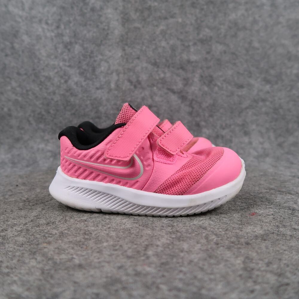 Nike Shoes Toddler Baby 6 Star Runner Sneakers Double Strap Pink Active Youth